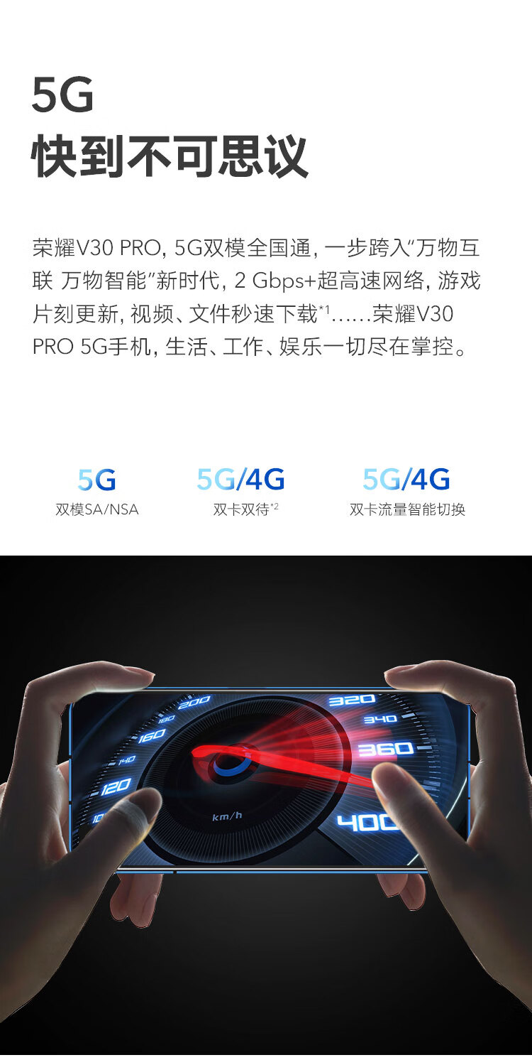 华为荣耀V30 Pro 麒麟990 5G处理器 4000万双主摄 3200万前置双摄 图2