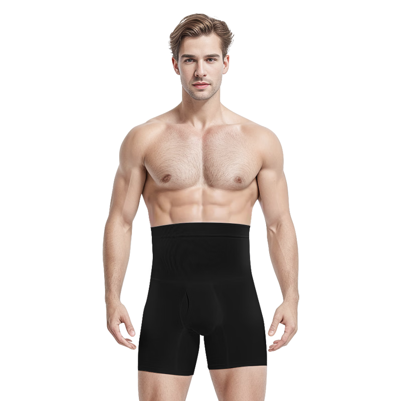 Livex High-Waisted Slimming Tummy Control Underwear for Men, Beer Belly Reduction Sports Waist Shaper Leg Slimming Tight-Fitting Boxer Briefs Large Size Fat Concealing Miracle Pants