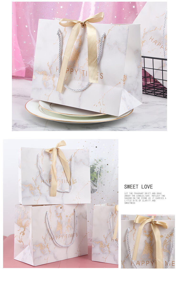 TaTanice Gift Bags, 5 Handbags, Birthday Confession Gift Packaging Bags, Favor Bags, Starry Sky Gradient 6