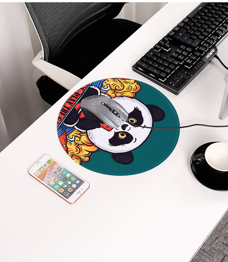 BUBM National Trend Mouse Pad, E-Sports FPS Gaming Specialized Game Mat, Delta Triangle, PUBG CS2 Valorant, Desk Mat, Fortune (80*40cm) 8