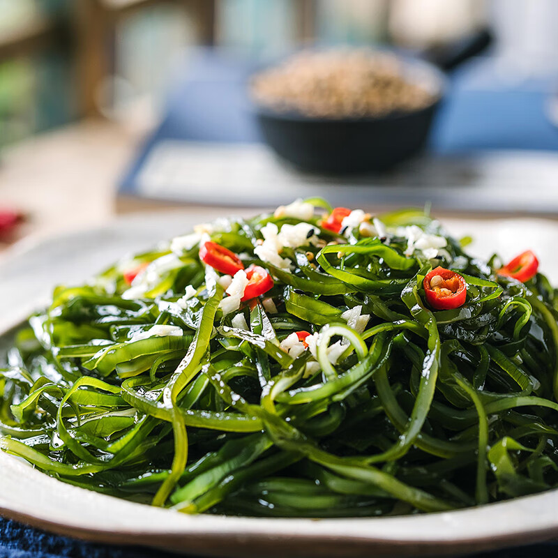 海芝宝荣成海带 有机盐渍海带丝 净重500g*2 凉拌火锅涮烫