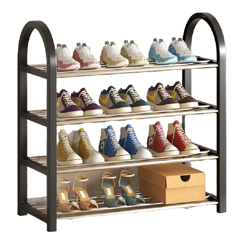 WOJIA Simple Multi-Tier Shoe Rack for Entryway, Home Shoe Storage Organizer, Indoor Shoe Shelf for Dormitory And Storage