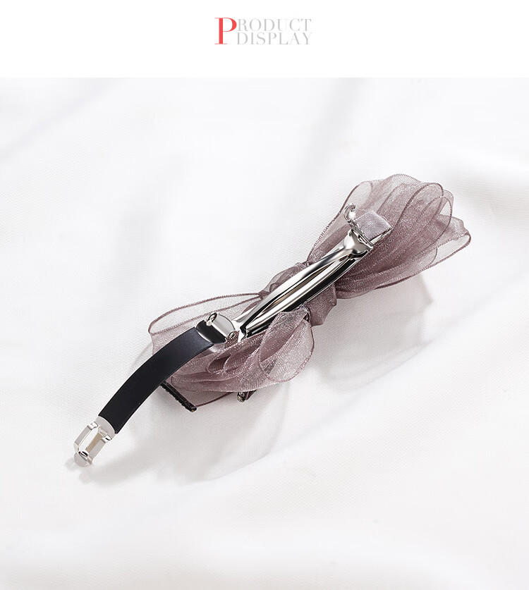 CHIMERA Korean Organza Bow Hair Clip, Ponytail Barrette, Half-Up Hairpin, Hair Accessory for Women, Mid-Autumn Festival Gift 11