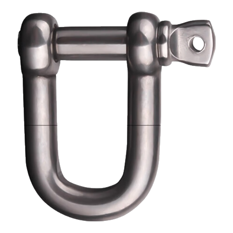 Locroyon 979 U-Shaped Quick-Release Ring, National Standard Straight Lifting Shackle, U-Shaped Clip, Tow D-Shaped Shackle for Mountaineering, 304 Stainless Steel Material, M5