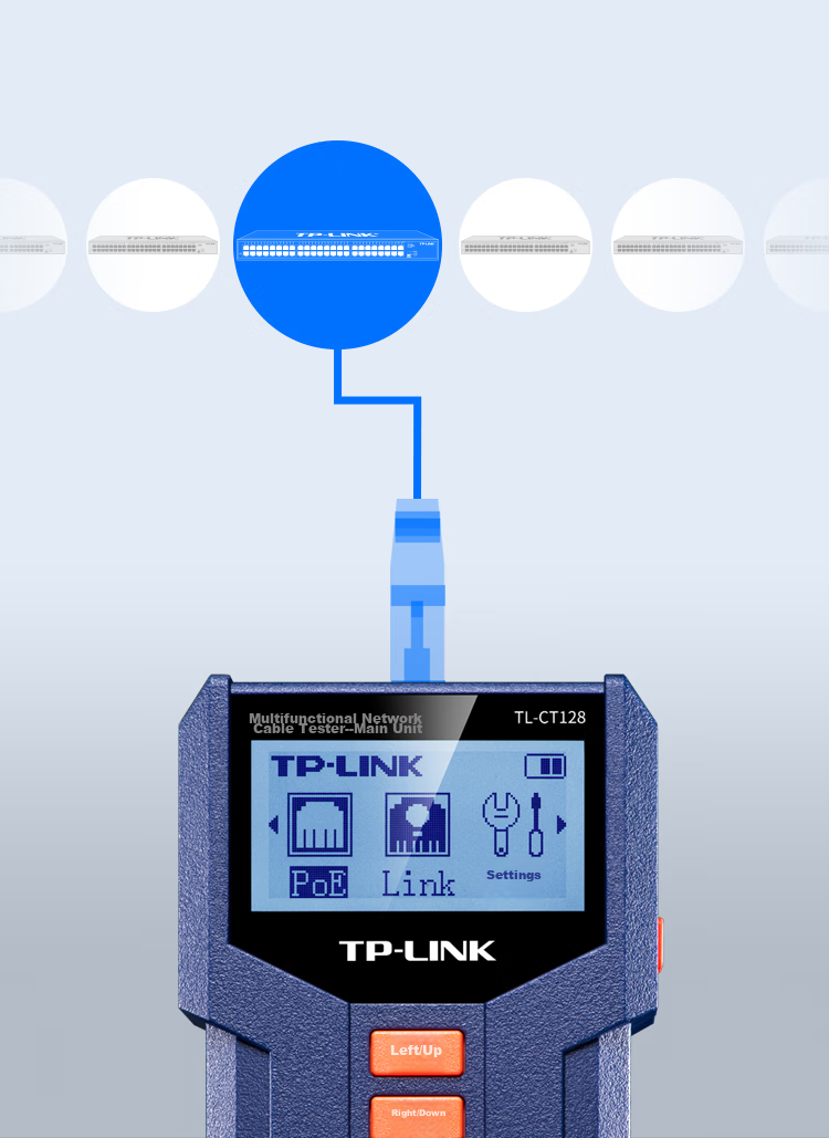 TP-LINK Network Cable Tester, Multifunctional Telephone Network Cable Tracer And Tester, PoE Cable Finder with Anti-Interference, TL-CT128 9