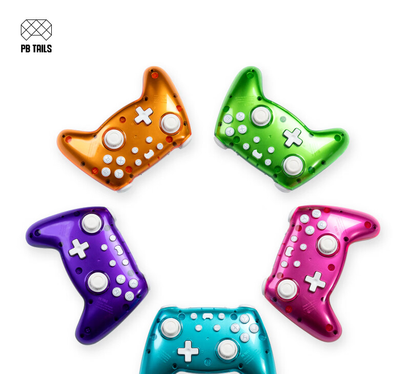PB TAILS Crush Handle, Transparent 5-Color Magnetic Case Magcase, Suitable for Crush Series Handles, Secret Sauce Berry Purple Color Scheme 1