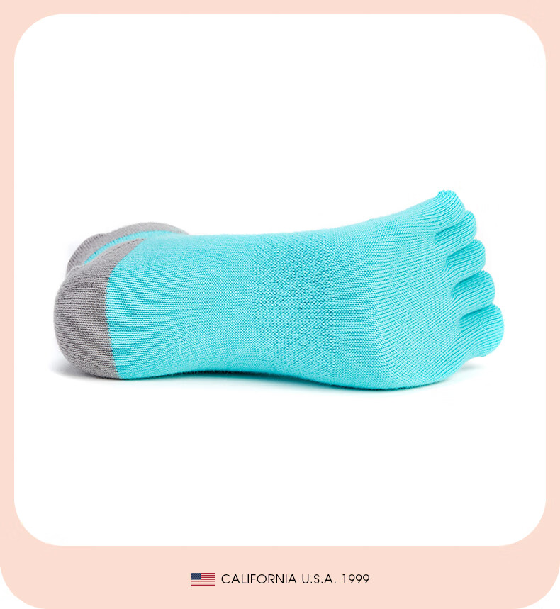 TFO Competition-Grade Quick-Dry Five-Toe Socks, Breathable Running Socks, Outdoor Hiking Trail Socks A2202310 Orange 16