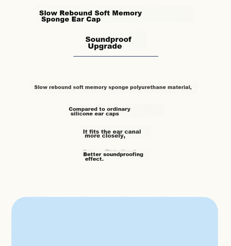 ESCASE AirPods Pro Ear Tips, AirPods Pro Second-Generation Memory Foam Replacement Ear Caps, In-Ear Slow Rebound C Set, Apple Pro 1/2 Generation Noise Reduction Dust-Proof, White And Gray, Medium Size 4