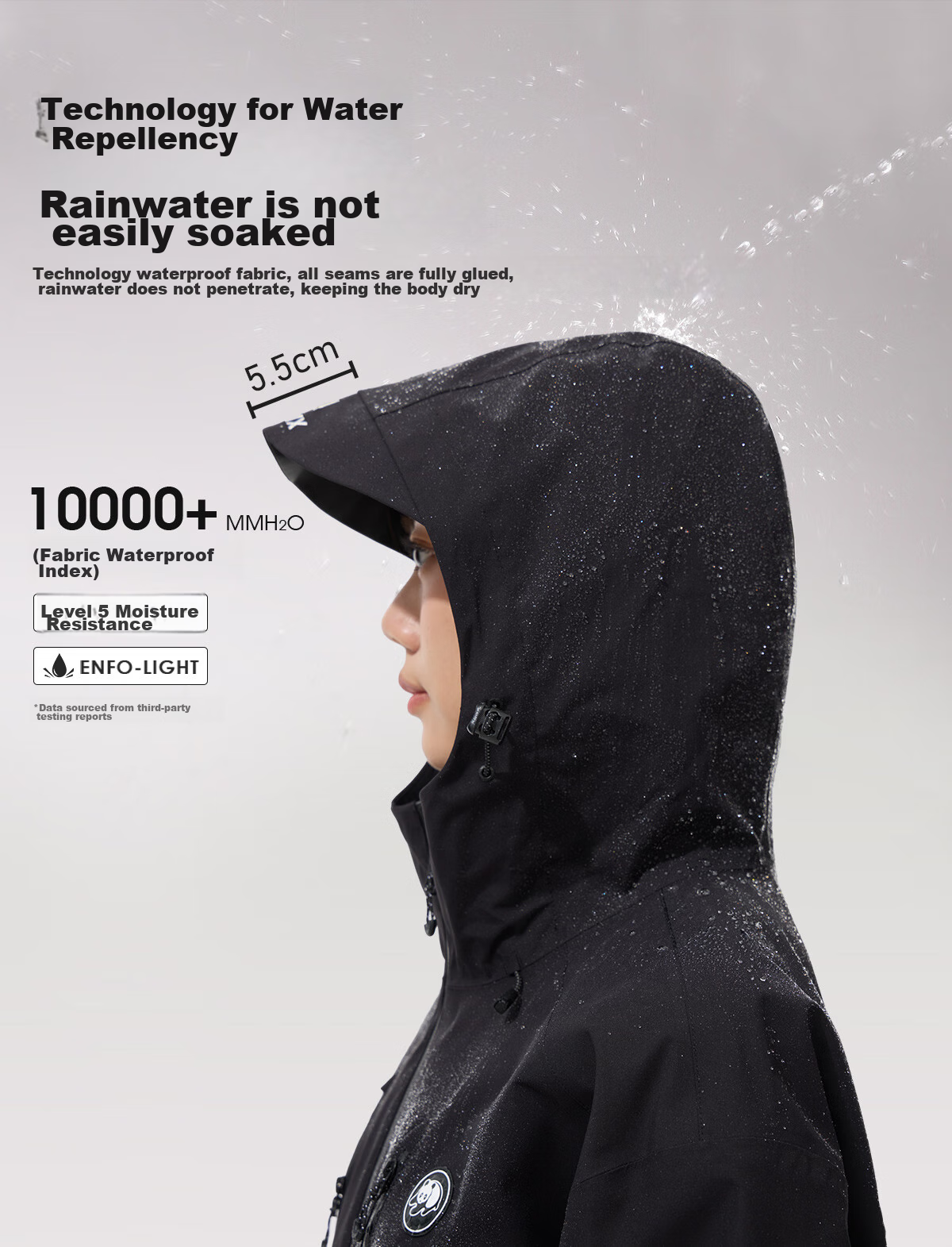 CAMEL Outdoor Single-Layer Jacket, Unisex Style, Windproof And Waterproof Mountain Series Jacket, A34BA31166, Night Purple, XL 15