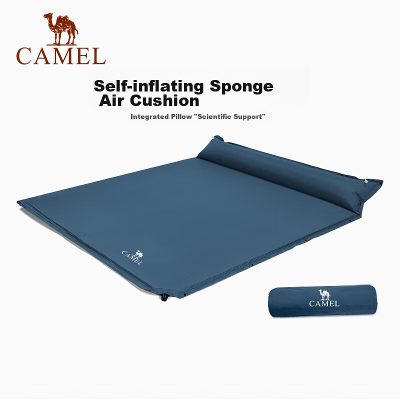 CAMEL CAMEL Туристический коврик для сна, самонадувающийся, влагостойкий, для 2-3 человек, синий