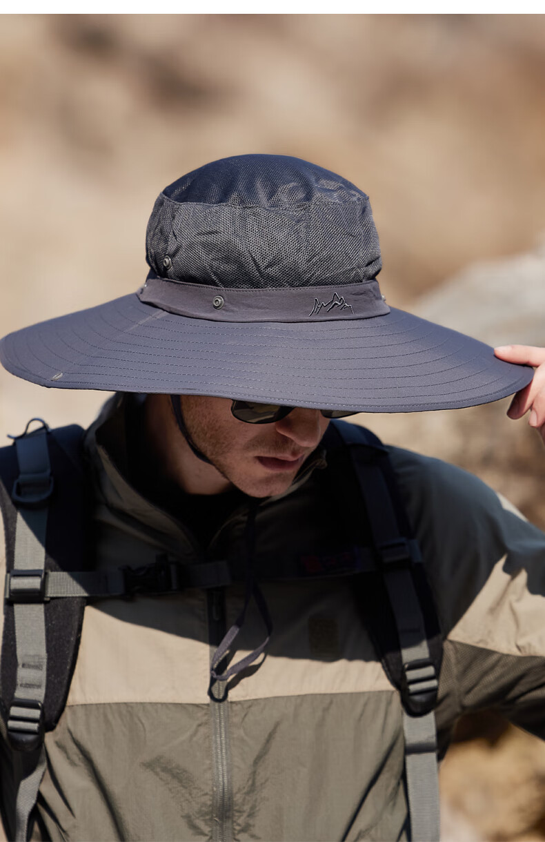 MISSION UV Sun Protection Hat for Men, Wide Brim Fishing Bucket Hat, Hiking Cap, Summer Outdoor UV-Resistant Large-Brimmed Sun Hat 13