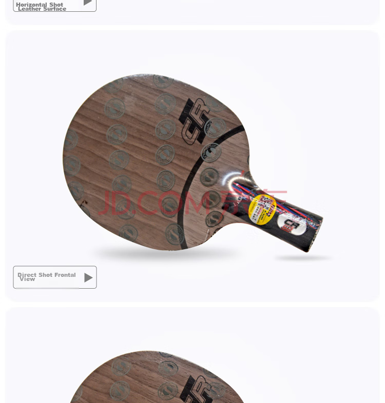 Stiga Carbon Table Tennis Blade Penhold Grip, Red And Black Carbon King 7.6 CR Offensive Type 6