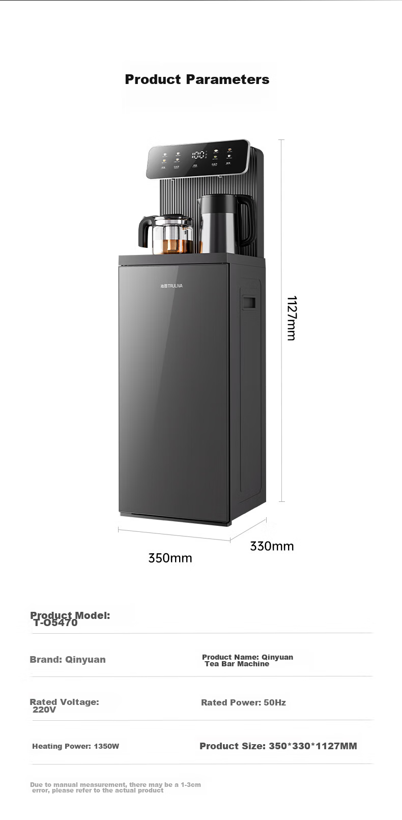 TRULIVA Tea Bar Machine, Home Water Dispenser, Multifunctional Office Standing Bottom-Loading Water Bottle, Fully Automatic Tea Bar Cabinet Integrated High-End Living Room Cooling And Heating Dual-Purpose 2026 New Model 18