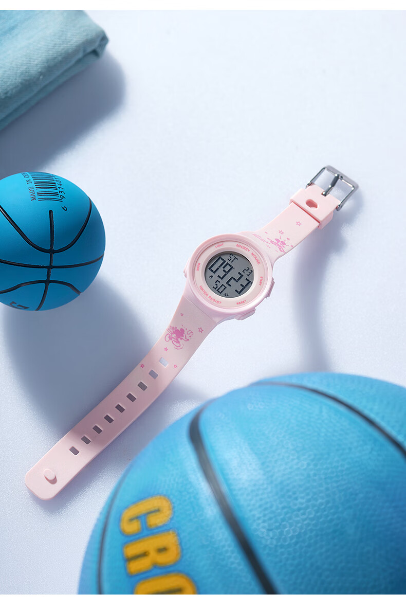 Disney Mickey Collaboration 2026 New Sports Digital Watch Youth High School Student Exam Waterproof Kids Watch 16