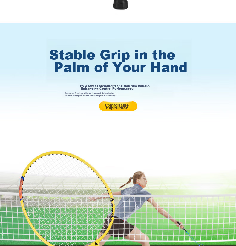 Deli Badminton Racket, Durable Basic Entertainment Wear-Resistant, Suitable for Beginners, Male And Female Players, Includes Three Shuttlecocks 6