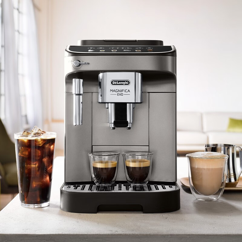 Delonghi Imported Italian Fully Automatic Coffee Machine E MAX Home Use Bean And Ground Coffee Dual-Use Simple Control Manual Milk Frother System 13 Grinding Levels Automatic Cleaning EMAX One's Member 5