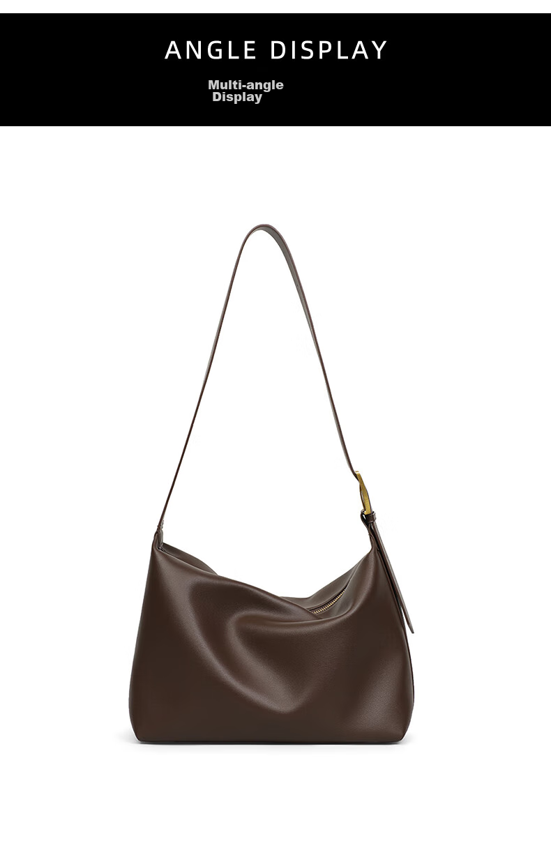 YUYULA Women's Handbag, Cowhide Crossbody Tote Bag, Large Capacity Casual Bag, Birthday Mother's Day Gift, Practical Present for Mom 12