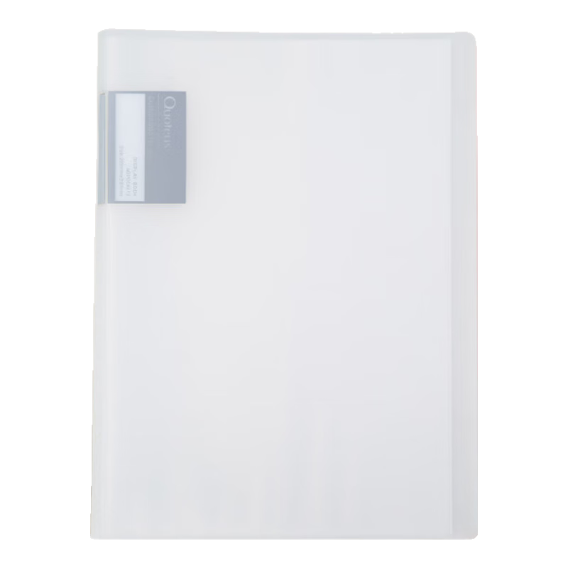 Deli A4/40-Page Document Folder with Pockets, Certificate Collection Folder, Pregnancy Check-Up Organizer, Prenatal Report Organizer, Sheet Music Folder, 72556 White