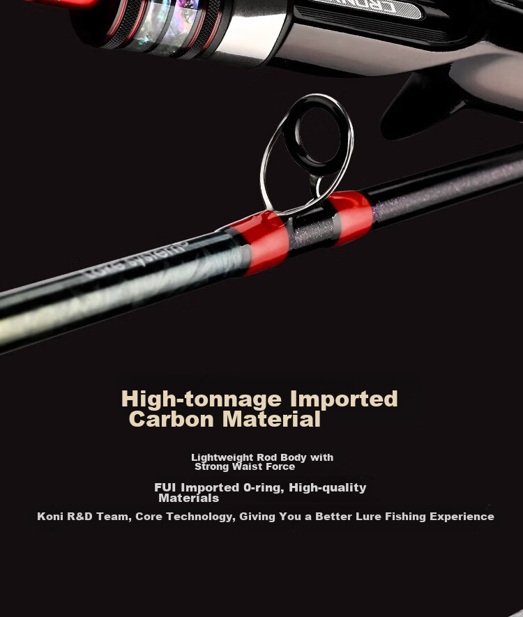 CRONY Straight Handle Fishing Rod with Ultra-Light High Carbon Fiber Tip for Mandarin Fish And General Lure Fishing, 2.13m S702ML 4