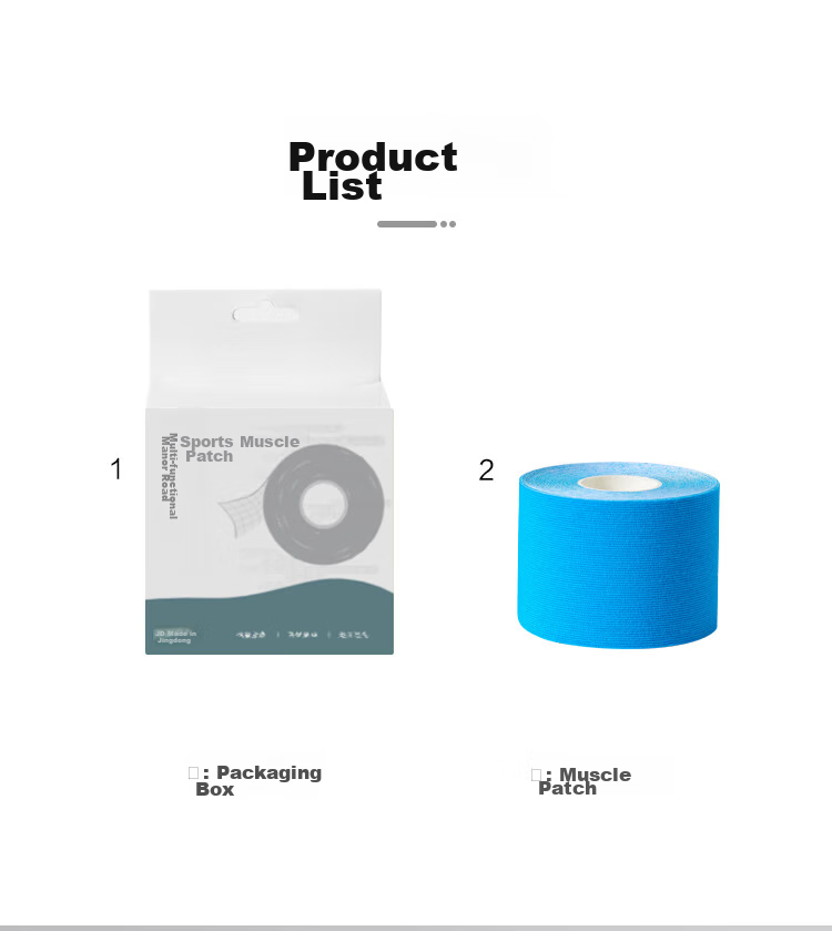 JD Original Elastic Bandage, Sports Tape, Kinesiology Tape for Knee, Ankle, Back, Abdomen, Anti-Sprain Tape, Light Purple 2