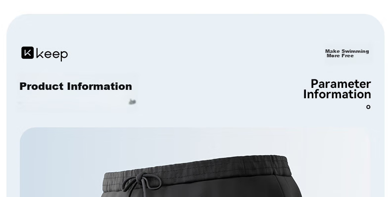 Keep Swimming Trunks for Men, Anti-Embarrassment Double-Layer Loose Swim Shorts And Swimwear Set 9291, Black, Size L 10
