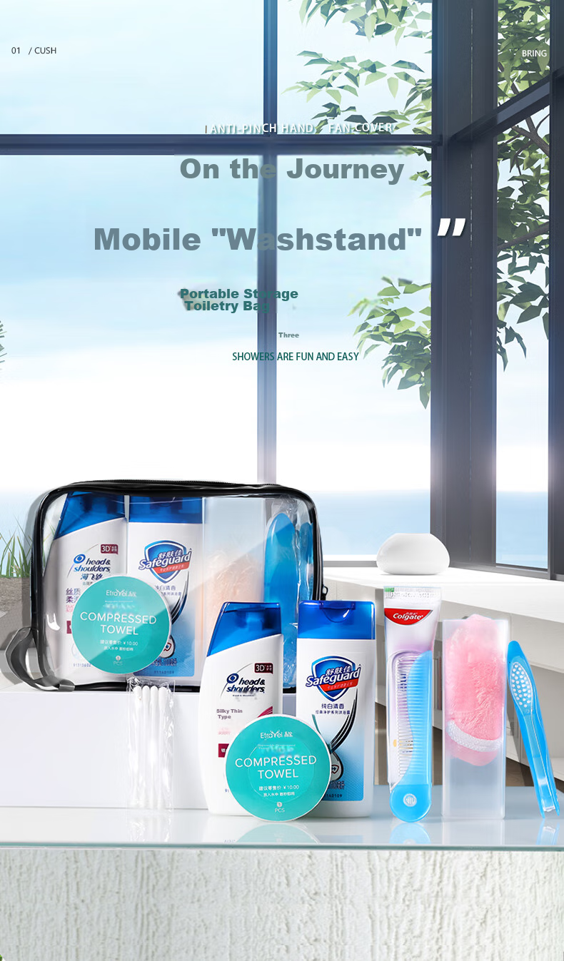 Etravel Travel Toiletry Set [12 Pieces] Business Trip Toiletry Kit for Men And Women, Including Shampoo, Shower Gel, And Toiletry Cup 2