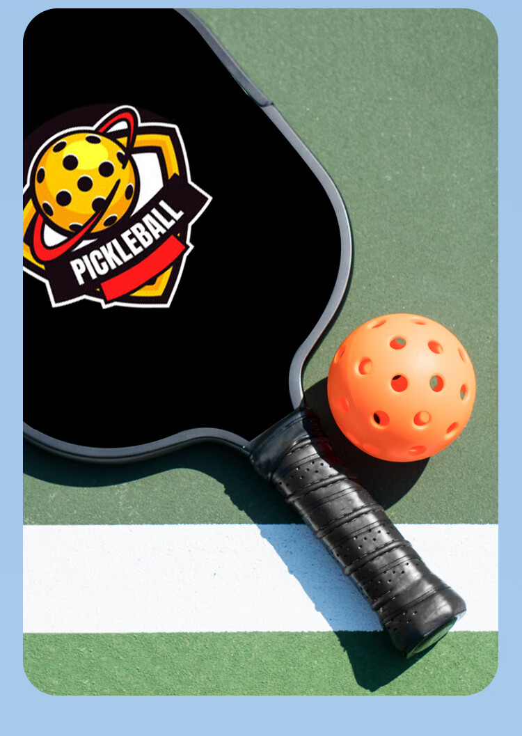 FEIHENG Pickleball Paddle Set, Carbon Fiber Ultra-Light, Two-Piece Set, Black And Yellow Color 10