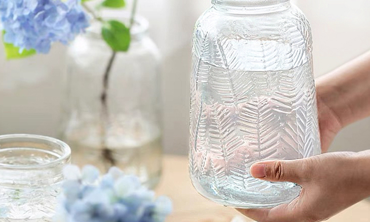 Jidukongjian Glass Vase, Flower Arrangement Vase, Hydroponic Plant Ecological Bottle, Transparent Desktop Vase for Living Room And Office Desk, Home Decor Ornament 7