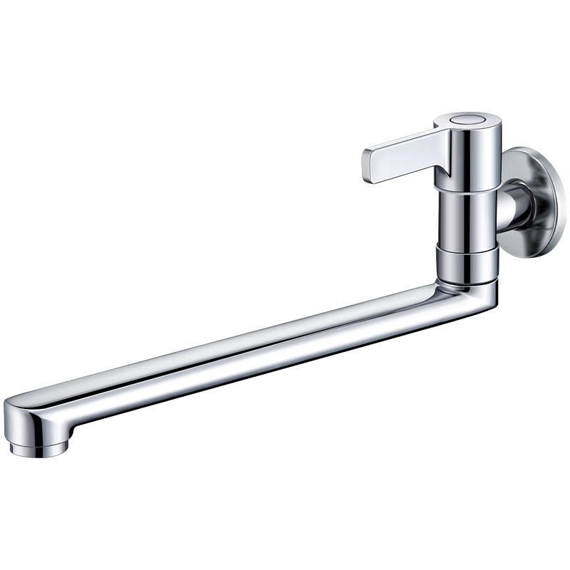CVBAB Wall-Mounted Faucet, Kitchen Stove Single Cold Rotating Sink, Dishwashing And Laundry Basin Faucet CV1575