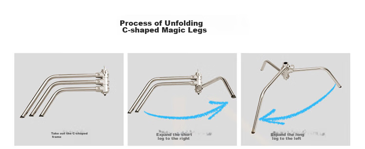 JINBEI CK-2 Detachable Tripod Crossbar, Arm, Light Stand, Ceiling Light Bracket, Magic Leg Studio Photography Light Stand CK-2 Magic Leg Light Stand 20