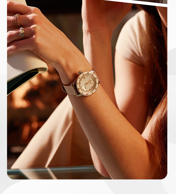 Certina DS PH200M Series Ceramic Mother-of-Pearl Dial Mechanical Women's Watch 11