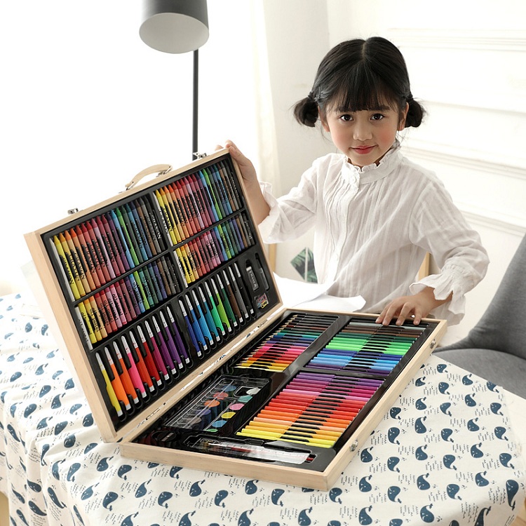 Ledi Children's Drawing Set for Boys And Girls, Educational Toys for Ages 3-6, Crayons And Watercolor Pens, Art Supplies, Birthday Gift 7