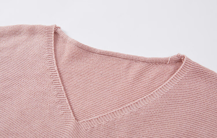 Dme [Containing Wool] Spring And Autumn French-Style V-Neck Sweater with Lantern Sleeves, Slimming And Versatile Knitted Top for Wome 11