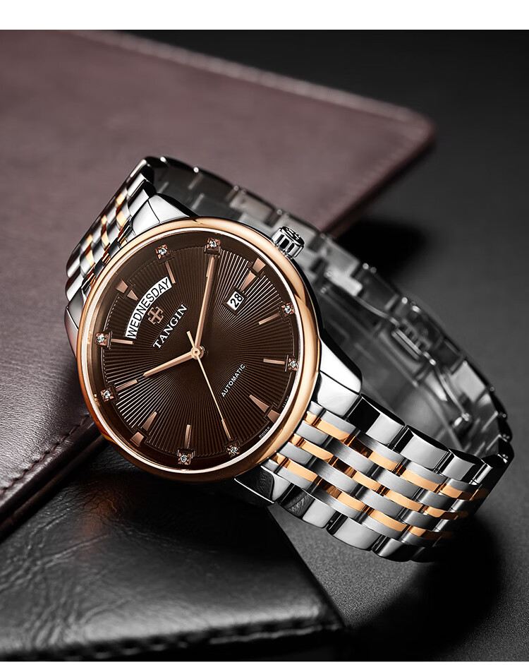 TANGIN Swiss Men's Watch, Imported Swiss Watch, Fully Automatic Mechanical Watch for Men, Birthday Gift for Me 17