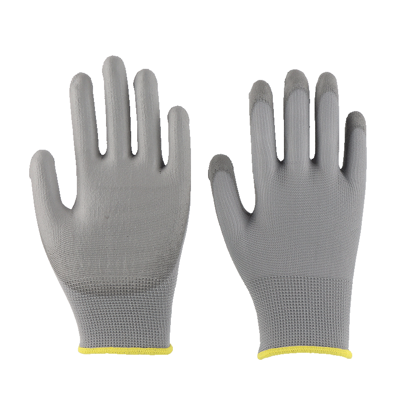 Golmud Coated Work Gloves, Black, 12 Pairs, PU Anti-Static Wear-Resistant Non-Slip Factory Gloves, GM572