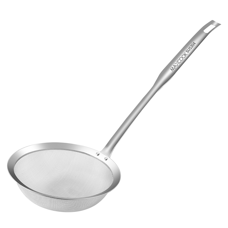 MAXCOOK Strainer, 304 Stainless Steel Deep Mesh Strainer, Wire Skimmer Ladle, 30 Mesh Strainer, 15cm MCCU2465