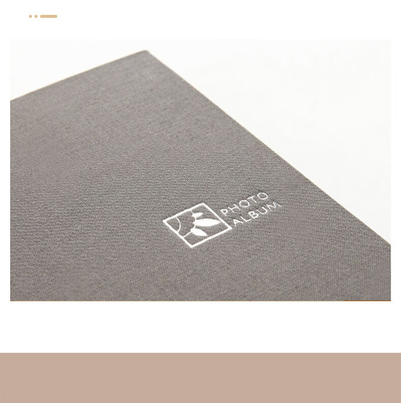 Nakabayashi NCL Fabric Photo Album, 5-Inch, 240 Pages, Insert-Style Family Photo Collection Growth Record Book, Orange 2