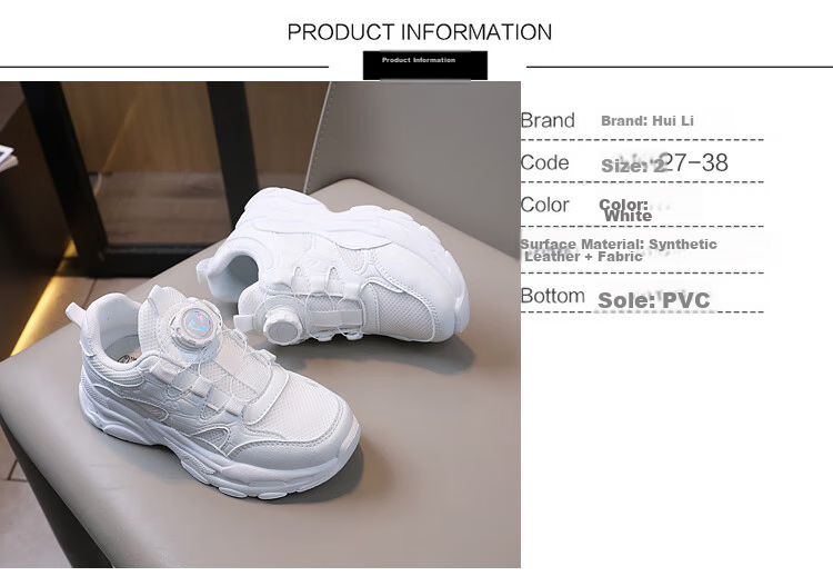 Warrior Boys' Sports Shoes, Mesh Running Shoes for Girls, White Breathable Children's Shoes, WZ(CL)-0667, White, Size 28 2