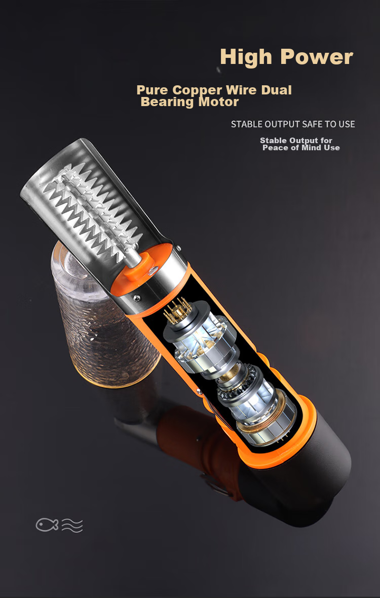 BJ Electric Fish Scale Remover, Fish Scale Removal Tool, Fish Scale Scraper, Electric Fish Scale Scraping Machine 7