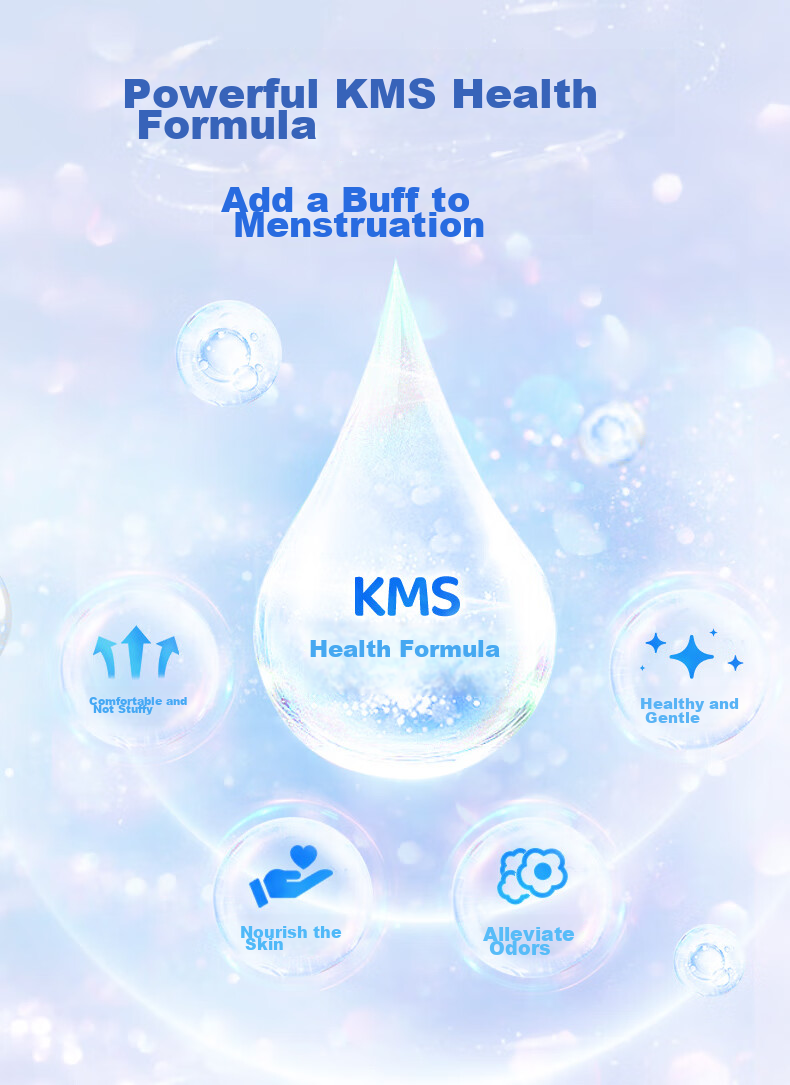 ABC KMS Light And Thin Healthy Formula Ultra-Thin Extended Night Use Sanitary Napkin Set Sold by JD 320mm*9 Pieces 3