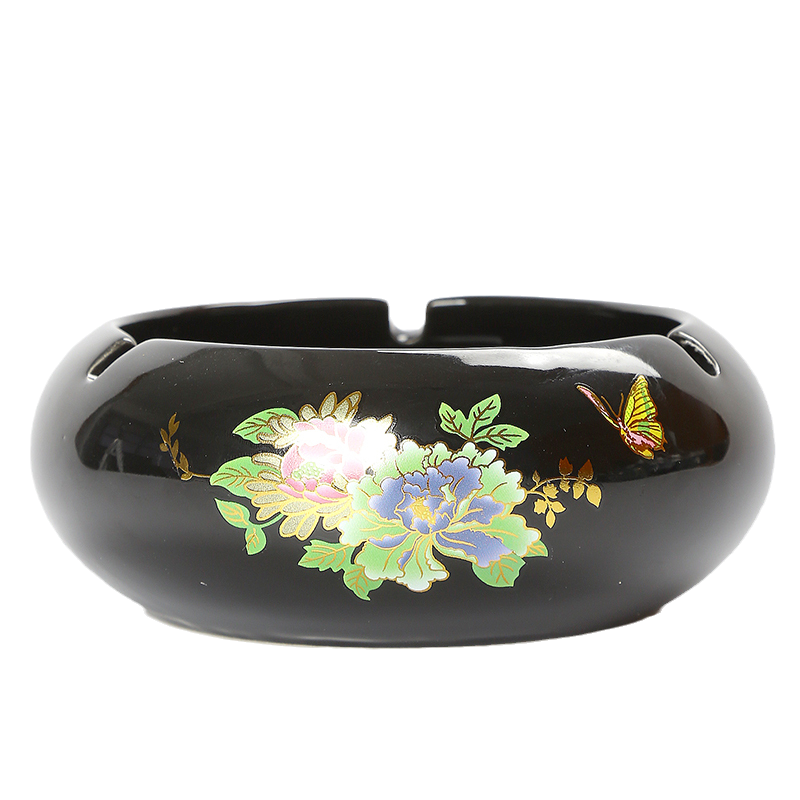Bangu Mountain Large Ceramic Ashtray Windproof and Fly Ash Resistant Creative Fashionable Personalized Trendy Home Living Room Dormitory Office