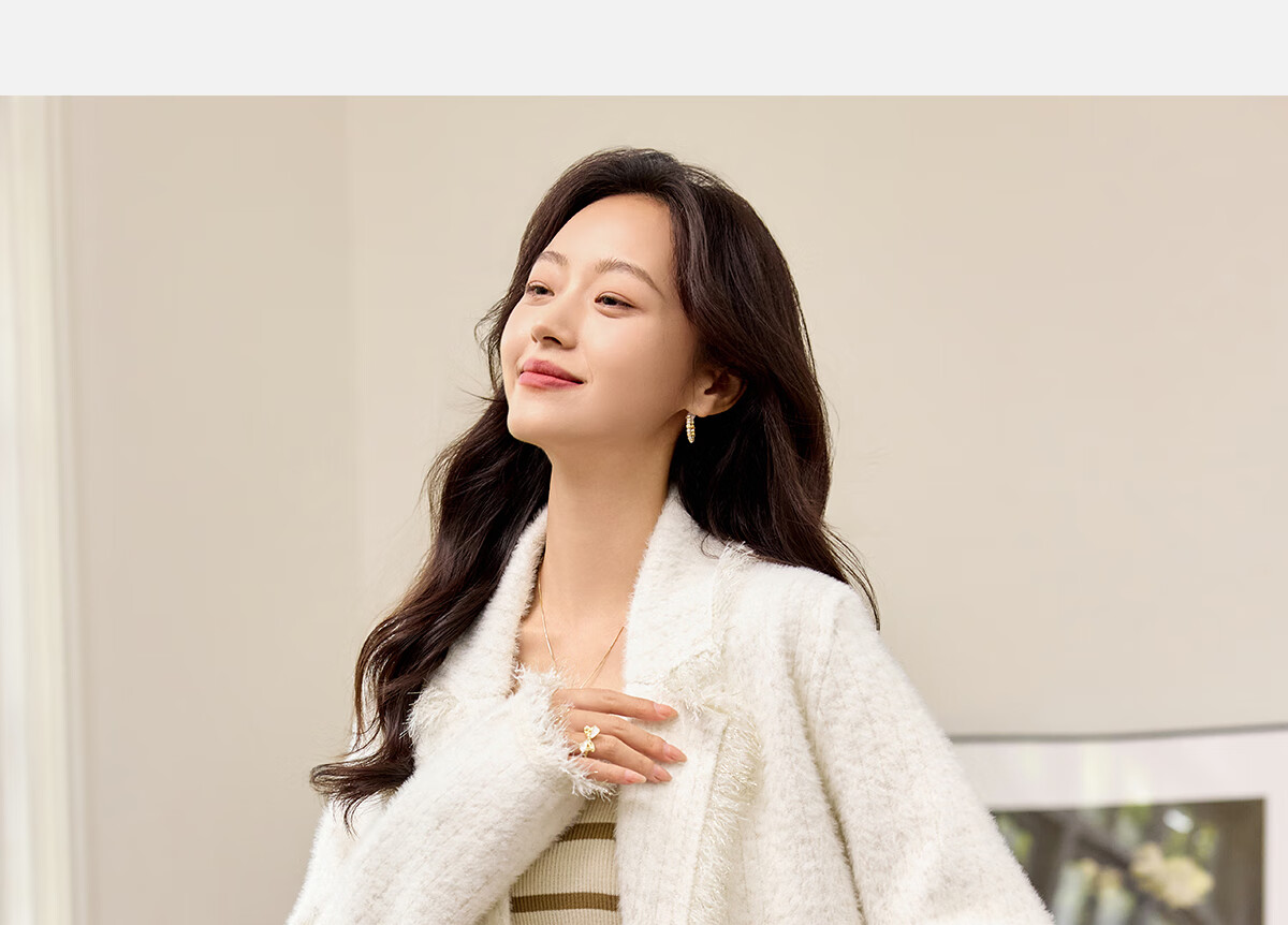 PinCai Women's Small Fragrance Style Mid-Length Elegant Coat Oriental Minimalist Luxury Tassel Jacket P144F6005 5