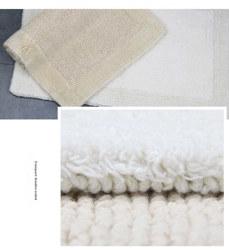 Amarelle Yijing Tiancheng Non-Slip Absorbent Floor Mat, Dust-Proof Bathroom Toilet Mat, Mat05 Off-White (50*80cm) 14