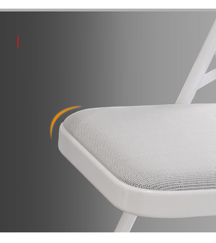 XINGKAI Folding Chair, Office Chair, Conference Chair, Computer Chair with Backrest, Study Chair XK1022 Gray Mesh 19