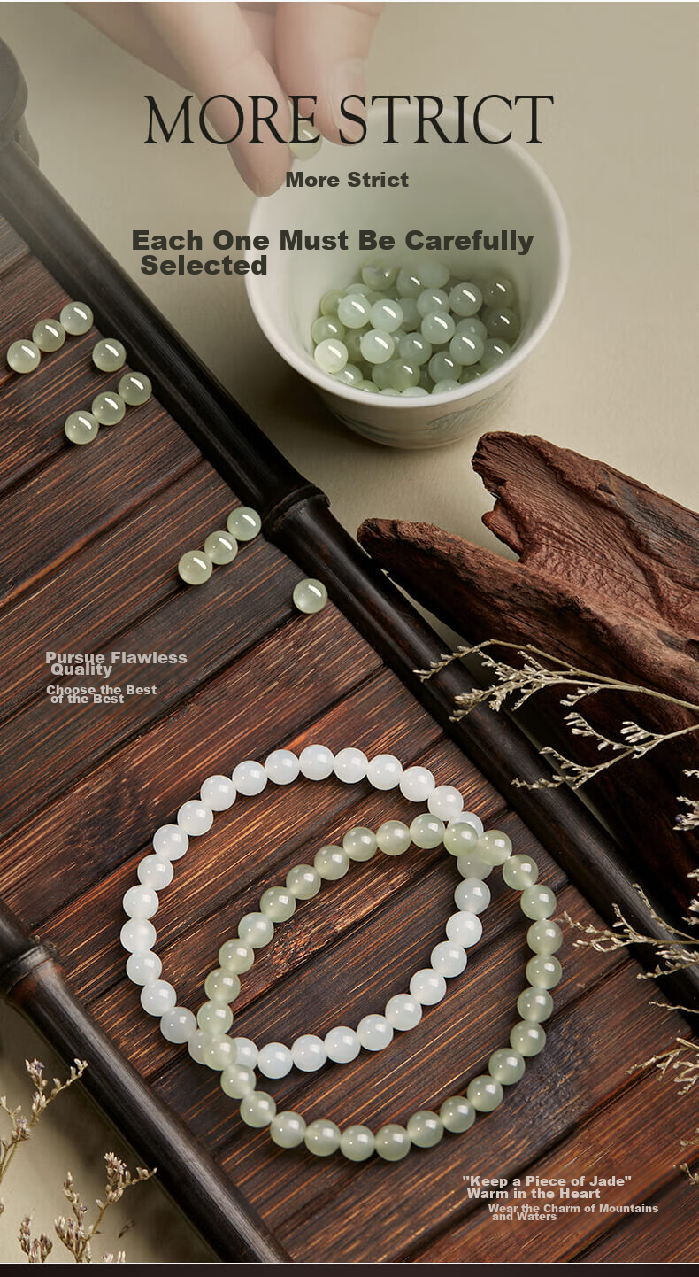 GLTEN Ice-Blue Hetian Jade Bracelet for Women, 2026 New Style Birthday Wedding Anniversary Gift for Girlfriend Or Wife 10