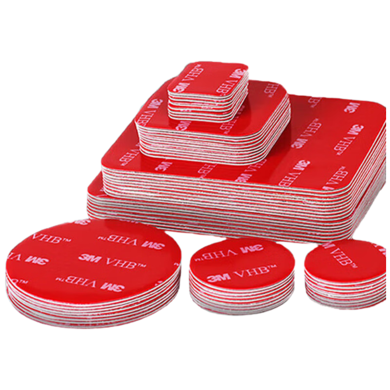 3M Double-Sided Tape VHBâą Strong, Traceless, Heat-Resistant for Office, Study, Wedding Decorations, Spring Festival Couplets, ETC Use Adhesive 4910 Transparent Version 40mm Long * 40mm Wide 5 Pieces