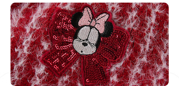 DISNEY Children's Girls' Outfit Set, Dress with Thick Sweater, Red New Year's Outfit, Winter 2023 DB331TE16, Bright Red, Size 110 9