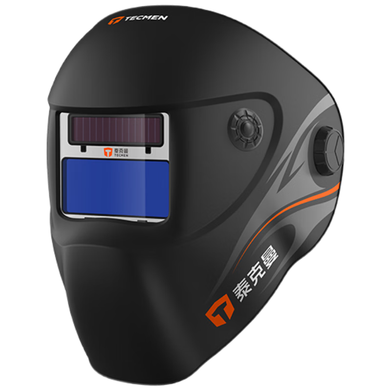 TECMEN 600S-G2 Second Generation Automatic Darkening Welding Helmet, Head-Mounted Welding Protective Mask for Arc Welding And Spot Welding, Black (Outer Protection *10 + Inner Protection *8)