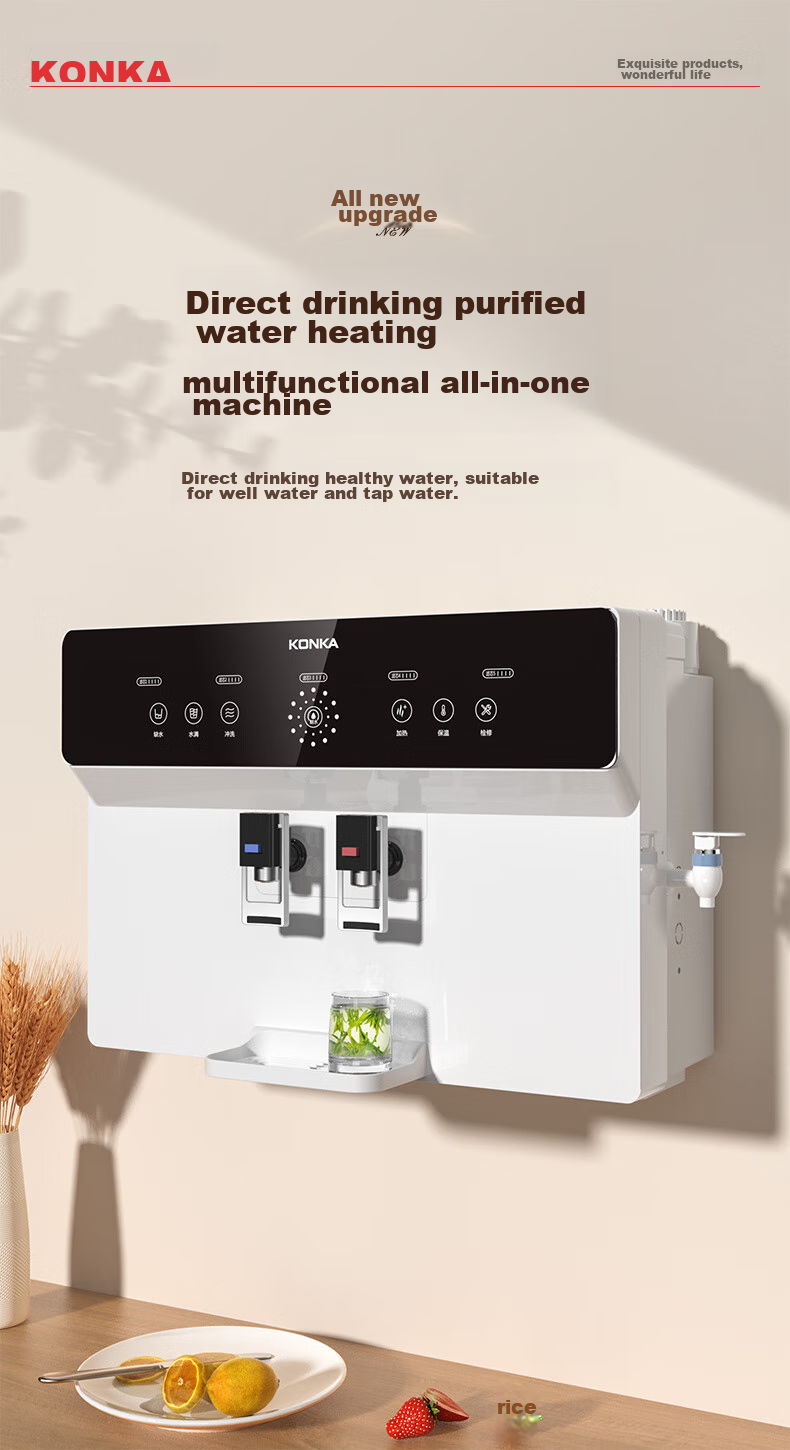 KONKA Water Purifier for Home Direct Drinking, RO Reverse Osmosis Direct Drinking And Heating All-In Machine, Wall-Mounted Or Countertop Filter, 100G All-In Water Purification System [On-Site Installation] KRO-J100 5