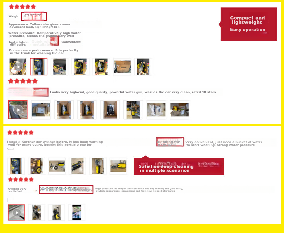 KARCHER German High-Pressure Car Washer K3 Plus HR High-Pressure Water Gun, Cleaning Machine [Classic Model under 1000 Yuan] 7